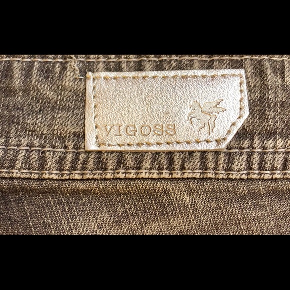 Vigoss Distressed Gray Jeans Size 15 - Picture 4 of 6
